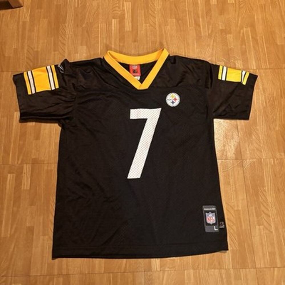 Ben Roethlisberger #7 Pittsburgh Steelers Reebok NFL Youth L 14-16 Jersey